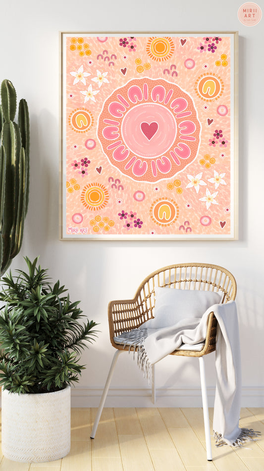 Her Sacred Circle (Paper Print)