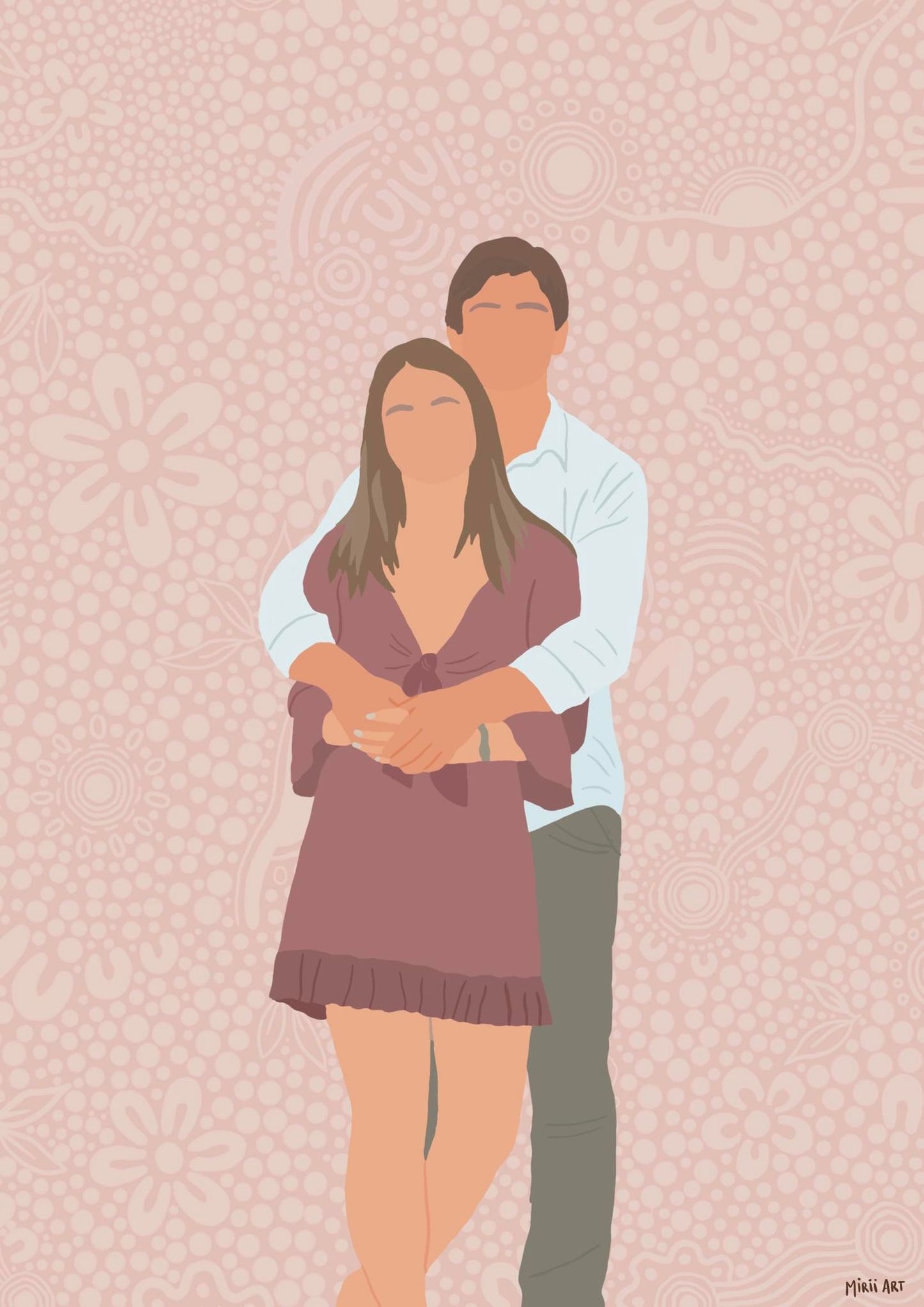 Custom Portrait (Coloured Background)