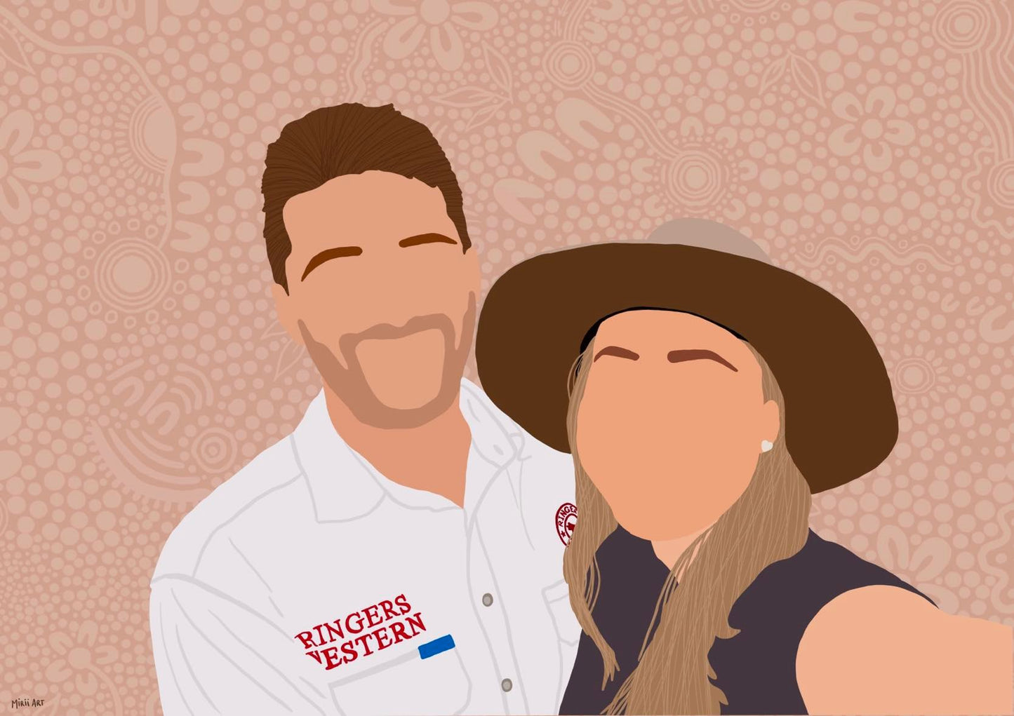 Custom Portrait (Coloured Background)