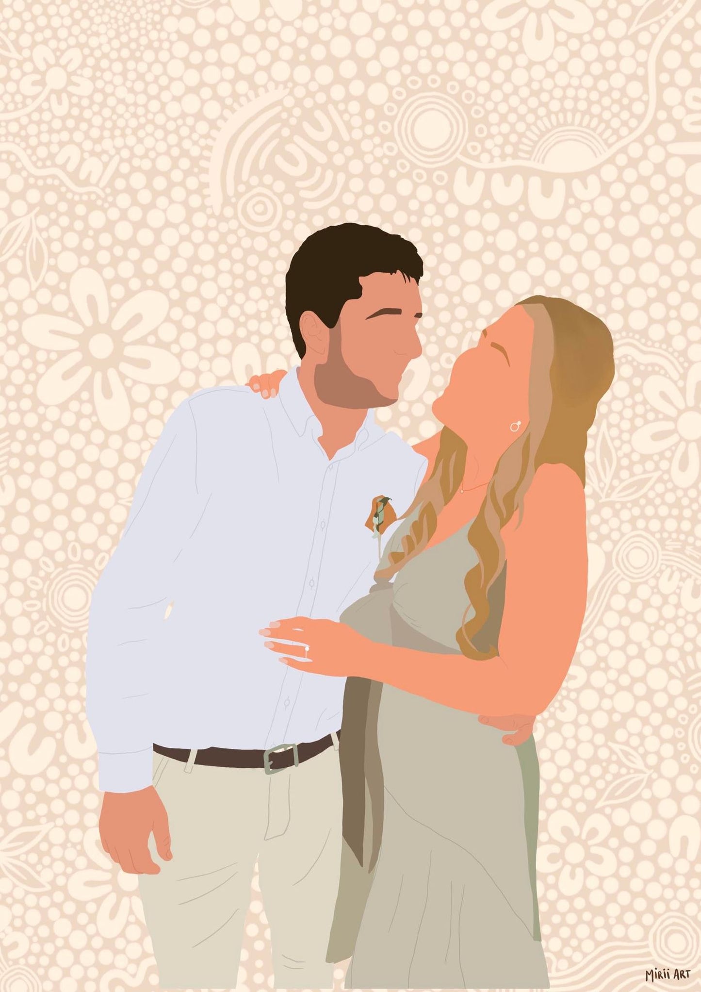 Custom Portrait (Coloured Background)
