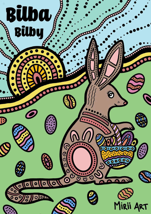 Easter Bilby Colouring Page - FREE Download
