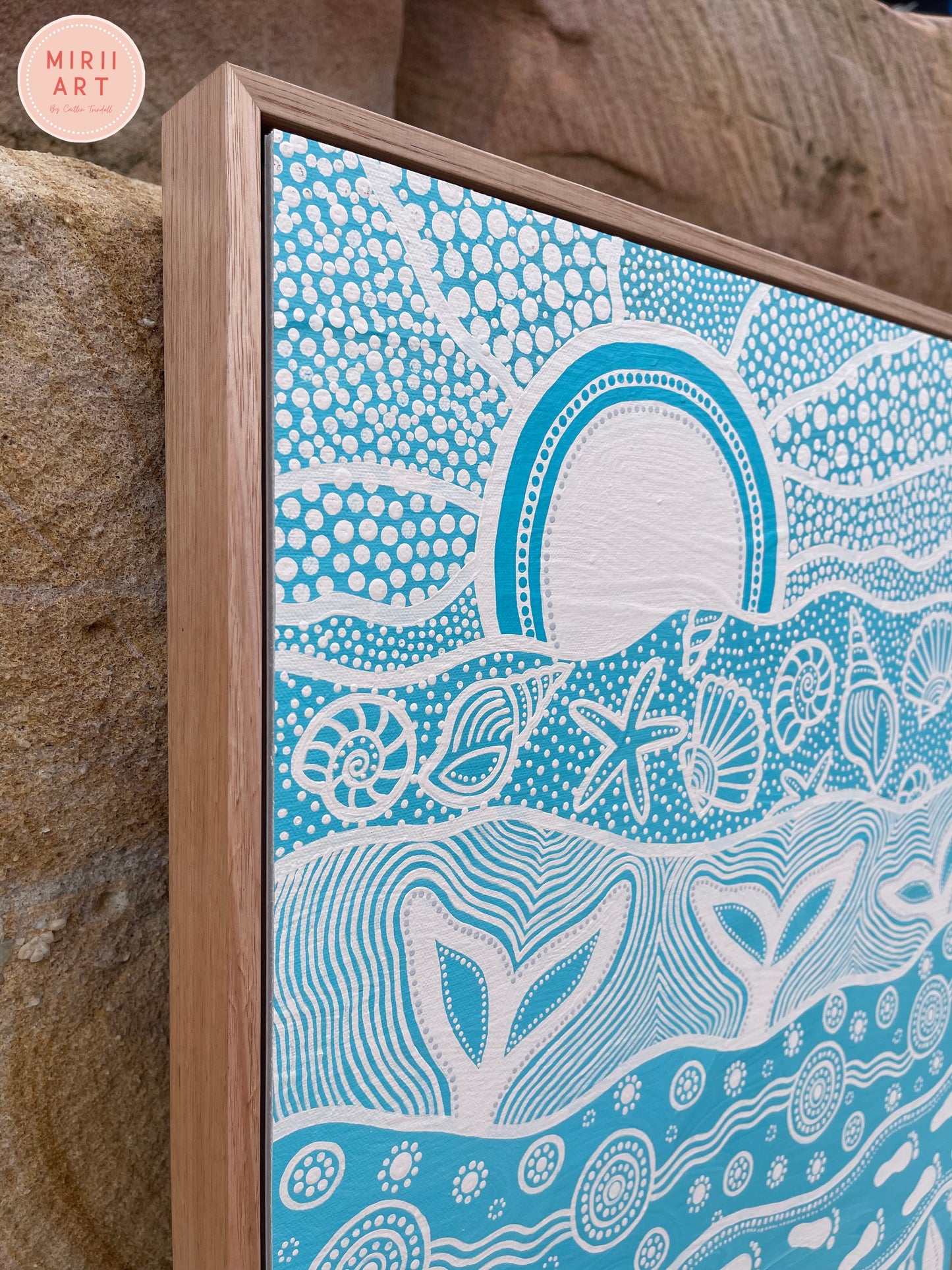 'Middle Lagoon' Original Framed Artwork