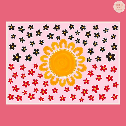 Wildflowers in the Sun: Flag (Paper Print)