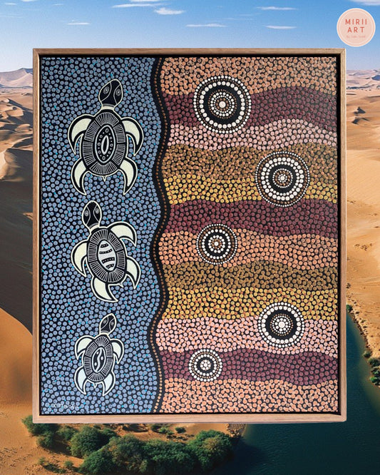 'Country and Sea' Original Framed Artwork