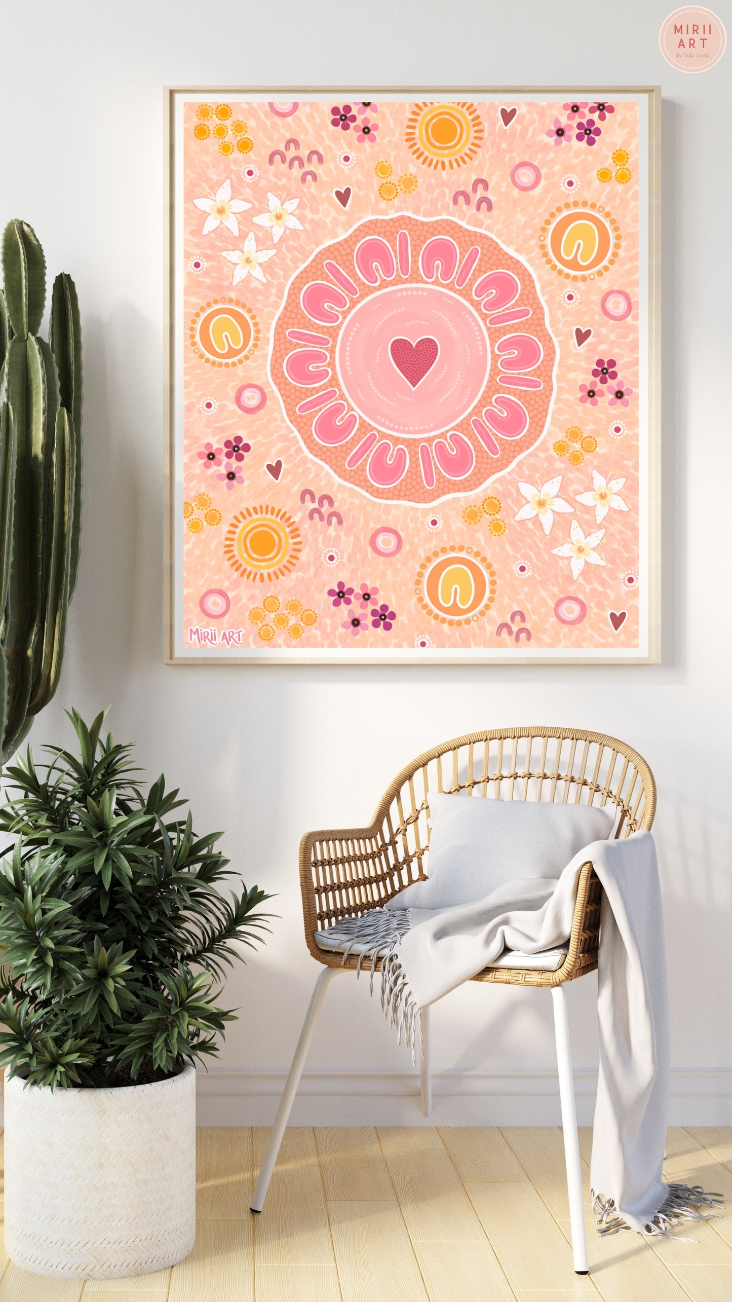 Her Sacred Circle (Paper Print)