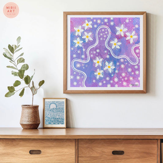 Lemon Myrtle Flowers (Paper Print)