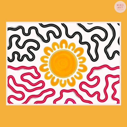 Threaded Together: Flag (Paper Print)