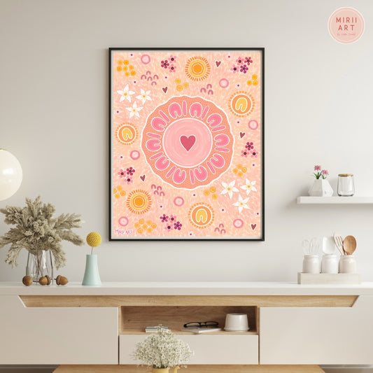 Her Sacred Circle (Canvas Print)