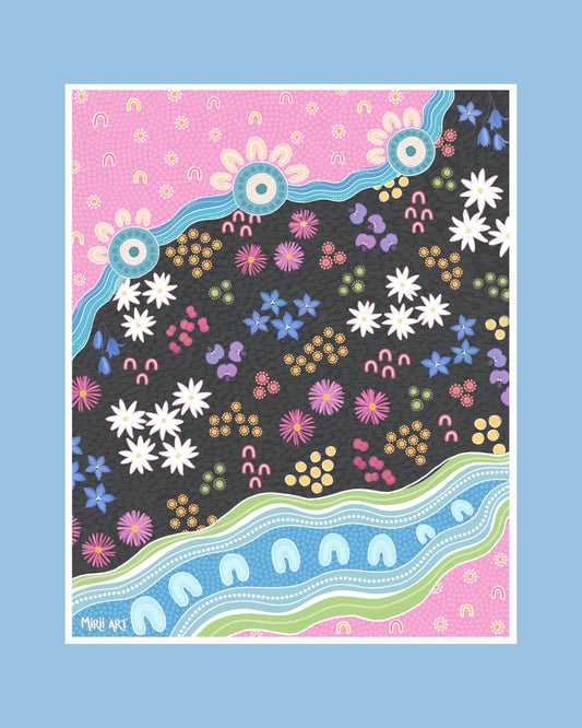 Bright Wildflowers (Paper Print)