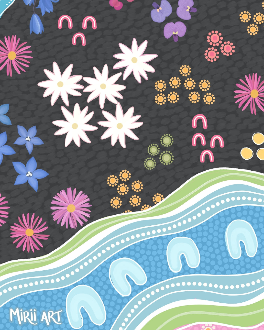 Bright Wildflowers (Paper Print)