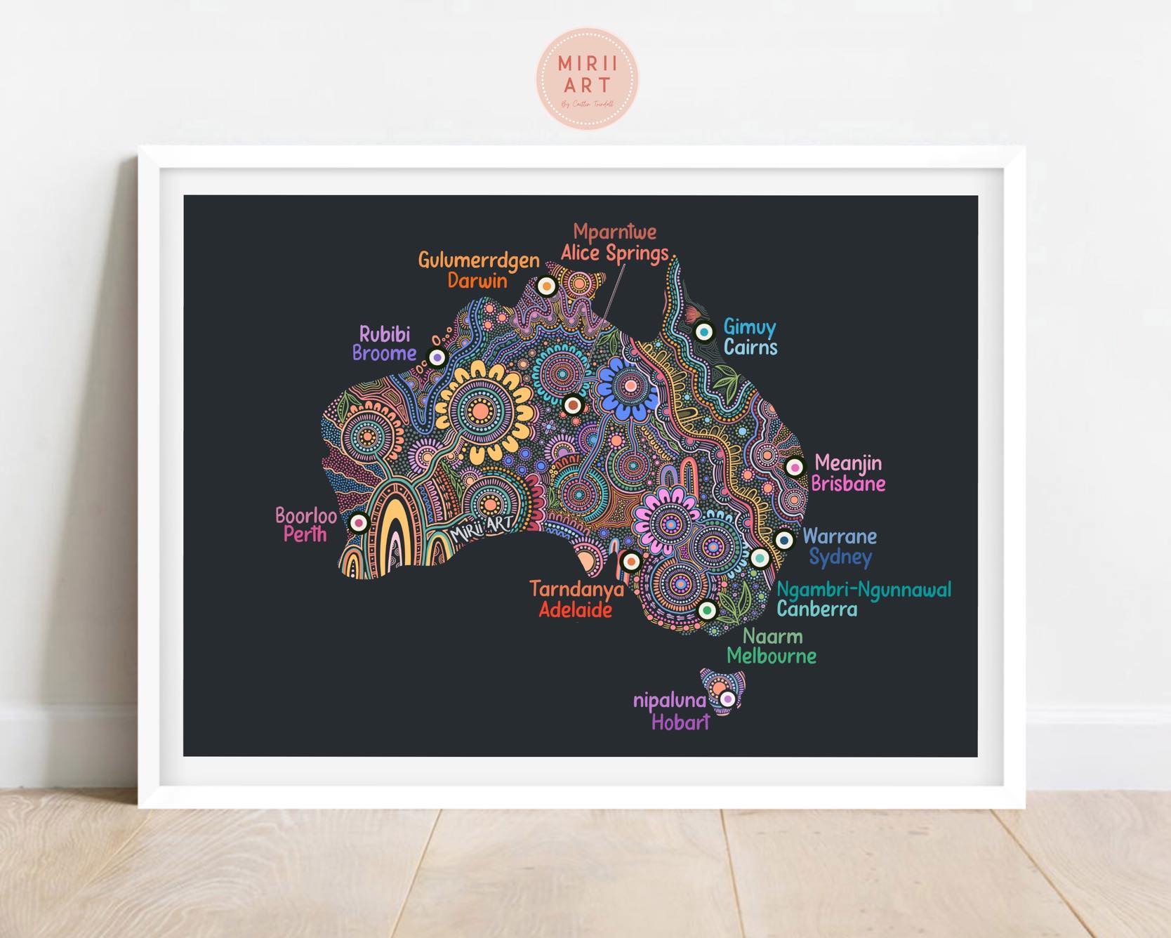 Place Names Map Traditional Place Names of Australian Major Cities (Digital Download ...