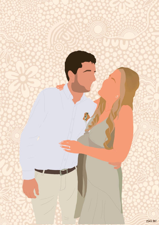 Custom Portrait (Coloured Background)